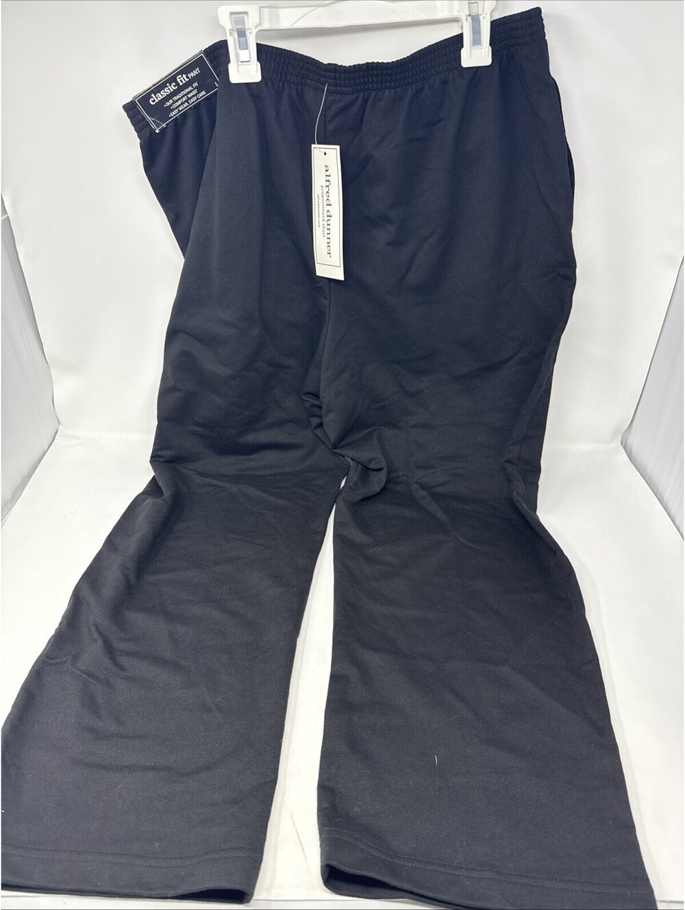 Alfred Dunner Black Sweatpants Size Large Men